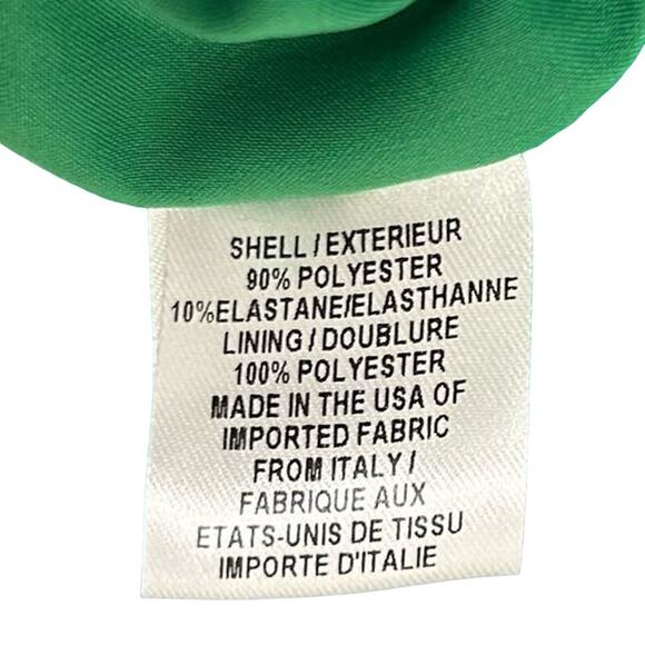 NWT $395 Milly Emerald Green Ruffle Sleeve V Neck Mandy Dress Womens 4 - Picture 9 of 9